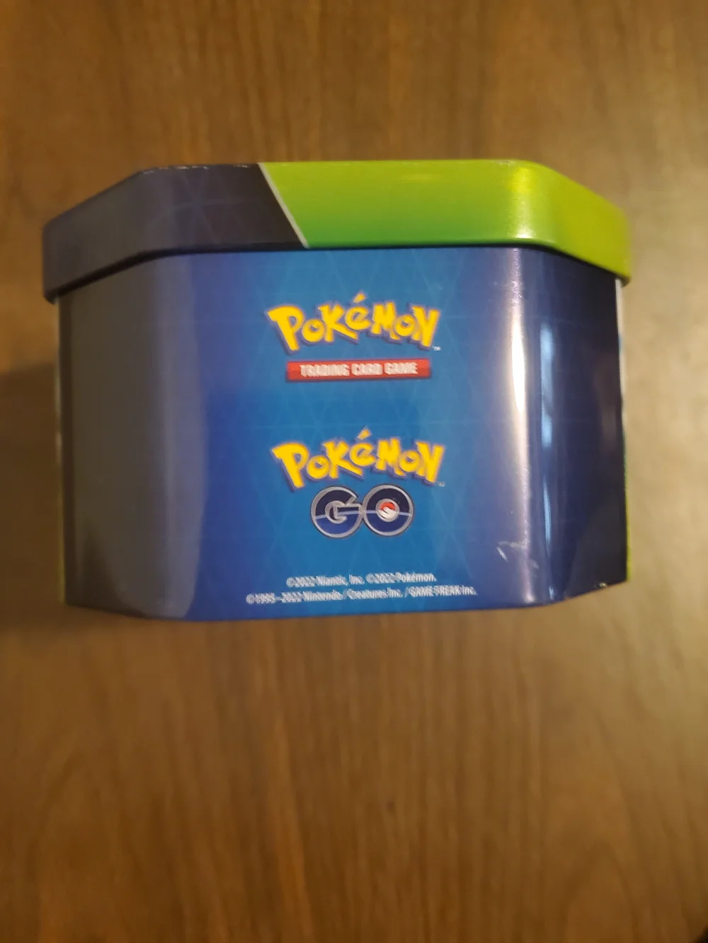 Pokemon Pikachu Tin with Blue and Yellow Artwork